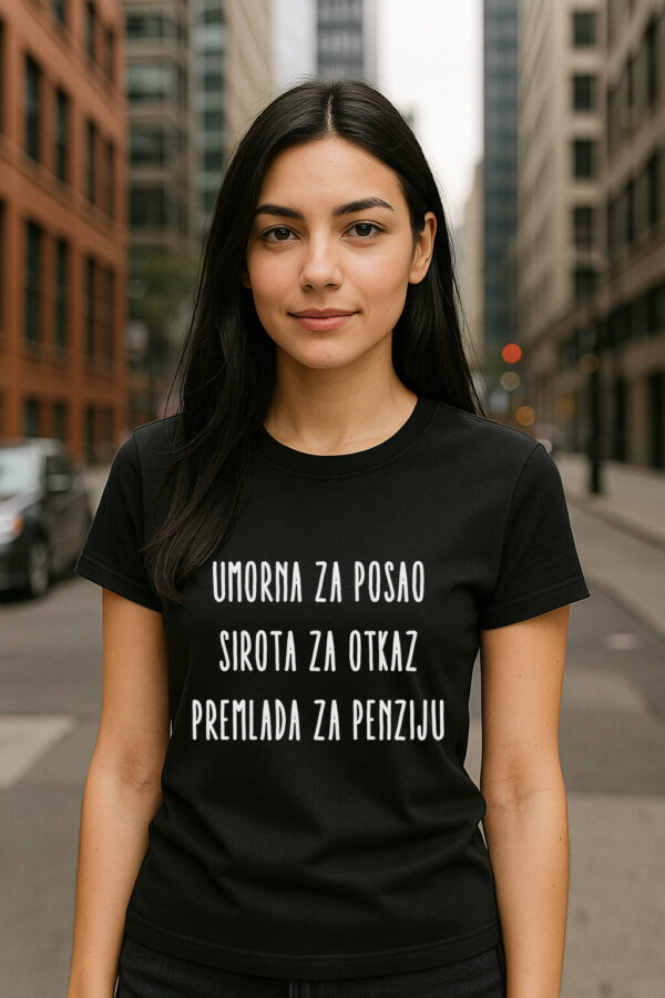 Ženska majica  „Umorna" - Image 2